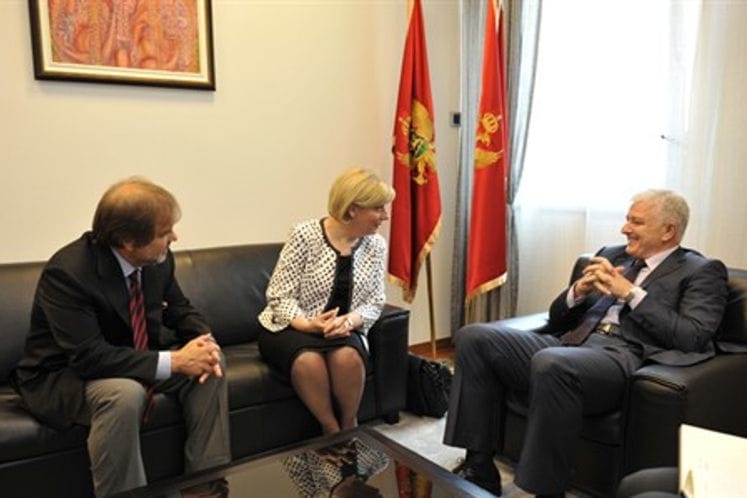 Potpredsjednik Vlade i ministar pravde Duško Marković primio je danas predsjednicu Ustavnog suda Republike Hrvatske Jasnu Omejec