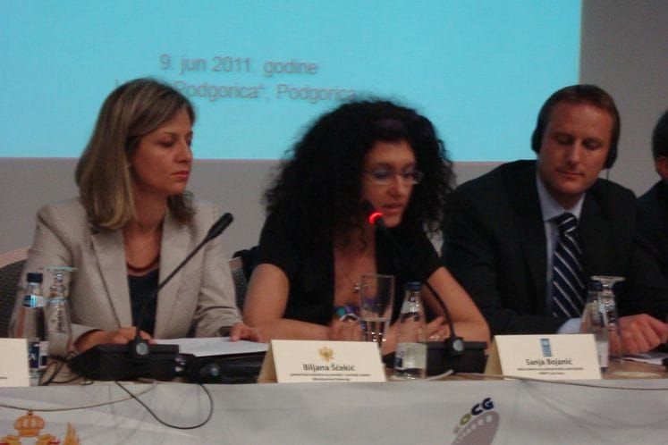 Izlaganje šefa Sektora za demokratsko upravljanje u UNDP-u Crna Gora, Sanje Bojanić