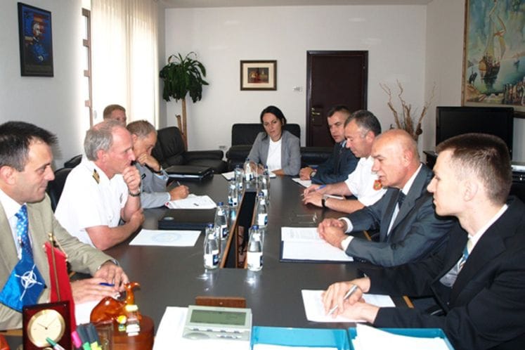 Minister Vucinic received Rear Admiral Rühle