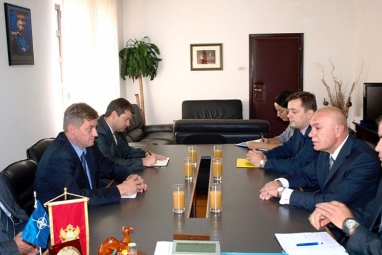 Ministar Vučinić primio direktora Direktorata za politiku odbrane Slovenije Primoža Šavca