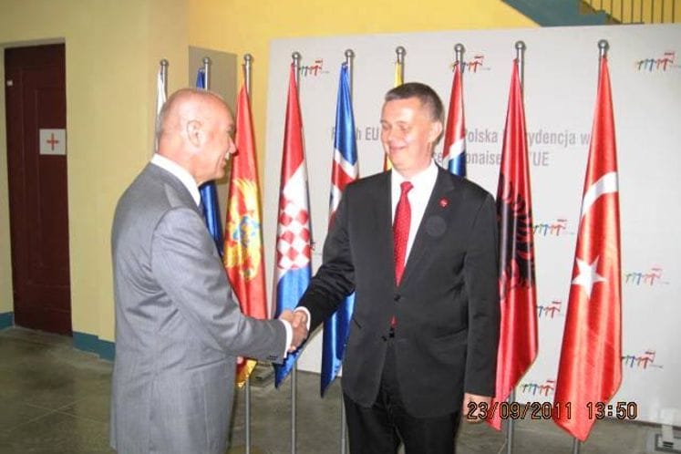 Minister Vucinic at the meeting of defence ministers in Poland