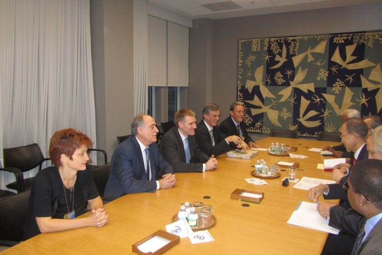 Njujork: Predsjednik Vlade Igor Lukšić razgovarao sa Generalnim sekretarom UN-a Ban Ki Munom