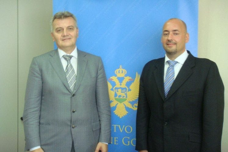 Ministar doc. dr Miodrag Radunović primio novoimenovanog predstavnika UNICEF u Crnoj Gori Bendžamina Perksa