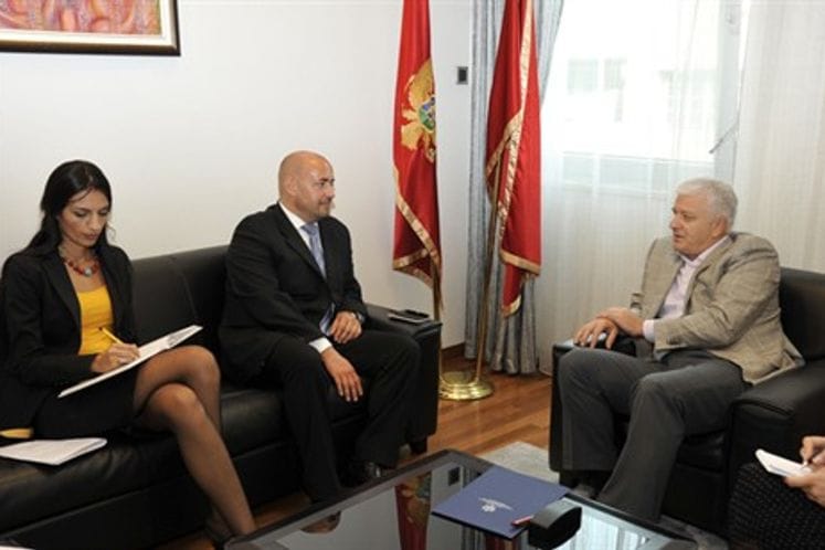 Potpredsjednik Vlade i ministar pravde Duško Marković razgovarao sa Bendžaminom Perksom, novoimenovanim šefom predstavništva UNICEF za Crnu Goru