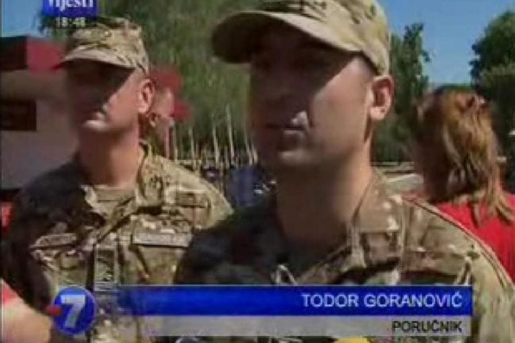 Svečani ispraćaj IV kontingenta VCG u misiju ISAF u Avganistanu, TV Vijesti 22.8.2011.
