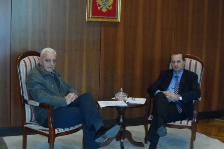 Susret ministra za ljudska i manjinska prava dr Suada Numanovića sa predsjednikom Odbora za ljudska prava i slobode Skupštine Crne Gore