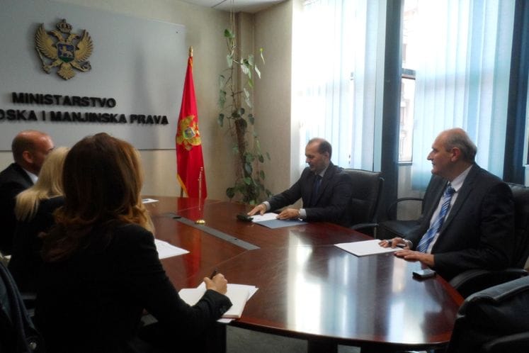 Ministar za ljudska i manjinska prava primio regionalnu direktorku UNICEF-a Mari Pjer Poarije i šefa kancelarije UNICEF-a u Crnoj Gori Benjamina Perksa