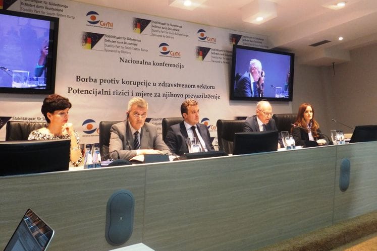 Ministar Radunović govorio na Nacionalnoj konferenciji "Korupcija u zdravstvenom sistemu - potencijalni rizici i mjere za njihovo prevazilaženje"