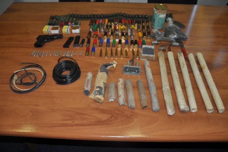 Zaplijenjeno oružje, municija i eksplozivne materije