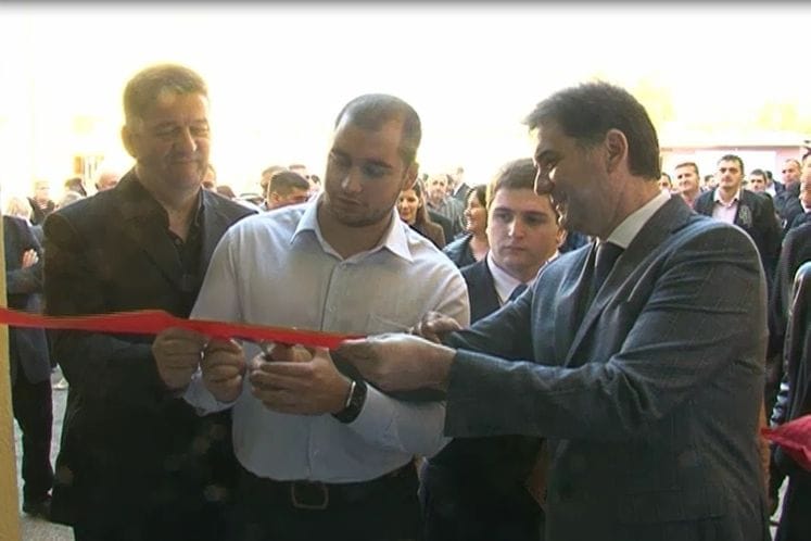 Ministar poljoprivrede i ruralnog razvoja prof. dr Petar Ivanović na otvaranju pekare "Trivit" u Nikšiću