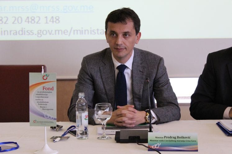 Ministar Bošković govorio na konferneciji „Razvoj sistema profesionalne rehabilitacije i zapošljavanja osoba sa invaliditetom u BiH“