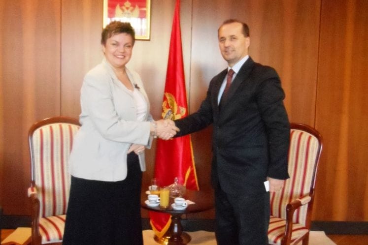 Ministar za ljudska i manjinska prava dr Suad Numanović susreo se danas sa novoimenovanom šeficom Misije OEBS-a u Crnoj Gori