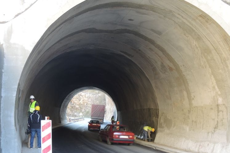 Saopštenje: Završena sanacija tri tunela na magistralnom putu Podgorica – Kolašin
