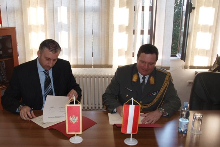 Potpisan Plan bilateralne saradnje između ministarstava odbrane Crne Gore i Republike Austrije