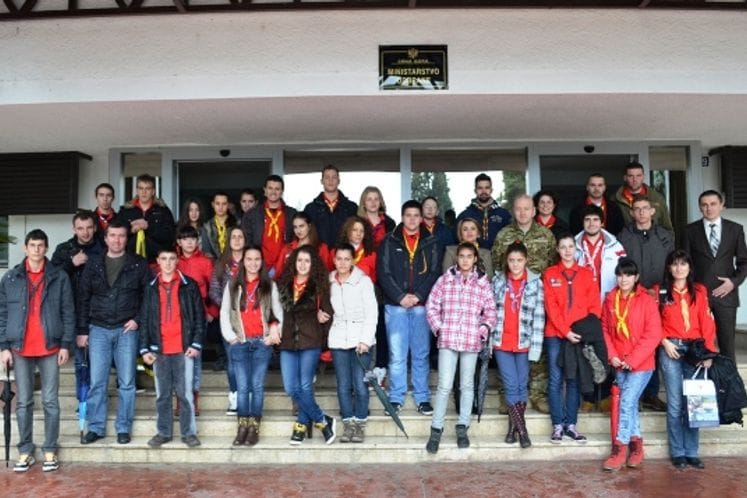 Izviđači posjetili Ministarstvo odbrane