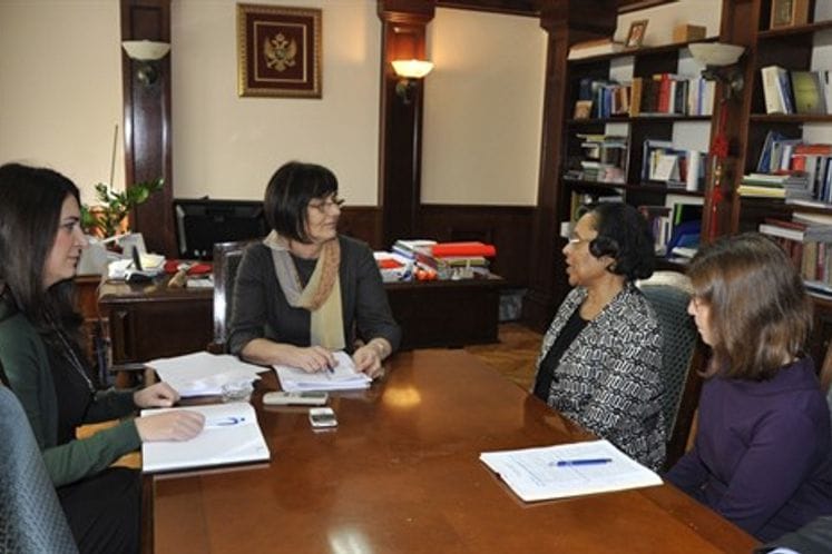 Pomoćnica ministra pravde Branka Lakočević primila ambasadorku SAD Su K. Braun i Suzan Kozinski Fric, direktorku kancelarije Američke agencije za međunarodni razvoj u Crnoj Gori
