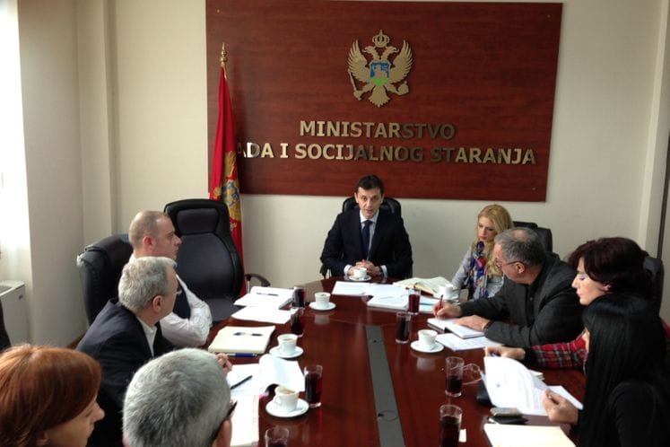 Ministar rada i socijalnog staranja mr Predrag Bošković primio regionalnog kordinatora misije HELP, Klausa Mocka i direktora za nacionalne projekte HCL konsaltinga, Stevena Pantazopulosa