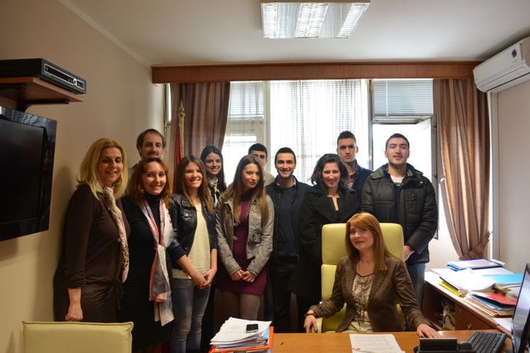 Saopštenje: Studenti Fakulteta za državne i evropske studije posjetili Ministarstvo pravde