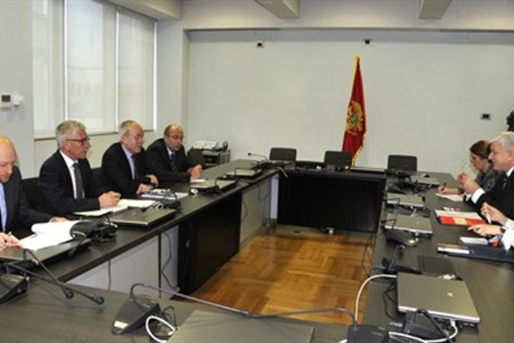 Susret potpredsjednika Vlade i ministra pravde Duška Markovića sa Dirkom Langeom, šefom Jedinice za Crnu Goru i Hrvatsku u Generalnom direktoratu za proširenje