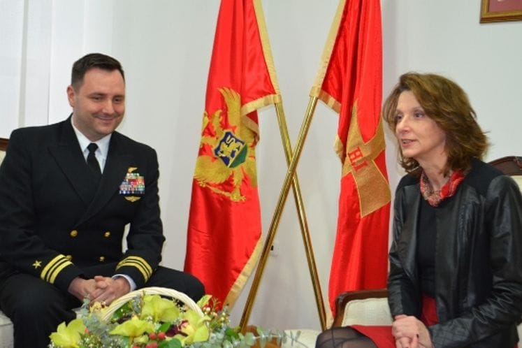 Ministar odbrane Pejanović-Đurišić sastala se sa novoimenovanim šefom Kancelarije za odbrambenu saradnju Ambasade SAD