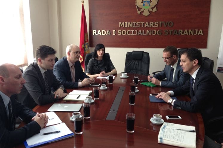 Ministr rada i socijalnog staranja mr Predraga Bošković susreo se sa Delegacijom UNDP-a u Crnoj Gori