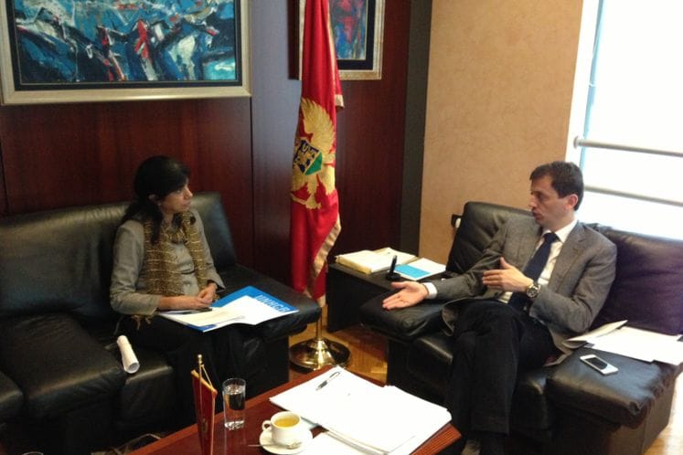 Susret ministra mr Predraga Boškovića sa Indumathi Mohandas, predstavnicom UNHCR-a u Crnoj Gori