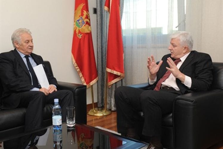 Potpredsjednik Vlade i ministar pravde Duško Marković primio ambasadora Rumunije Mihaila Floroviča