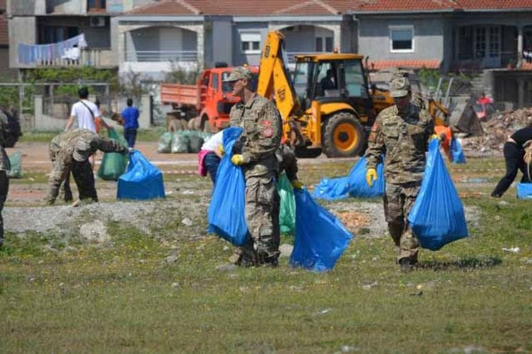 Vojska Crne Gore u akciji čišćenja Ćemovskog polja