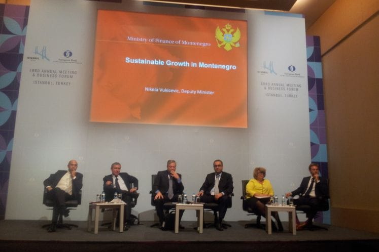 SAOPŠTENJE: Godišnje zasijedanje EBRD-a u Istanbulu Predstavljene investicione mogućnosti Crne Gore