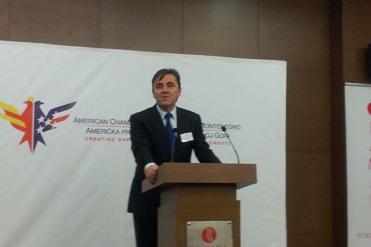Govor minstra finansija, dr Radoja Žugića na poslovnom ručku koji je organizovala Američka privredna komora