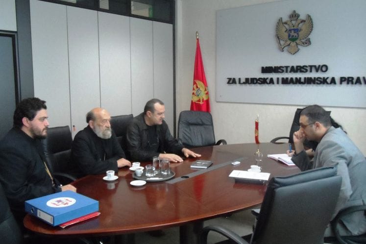 V.D. generalni direktor Direktorata za odnose sa vjerskim zajednicama Ivan Jovović susreo se sa predstavnicima Crnogorske pravoslavne crkve