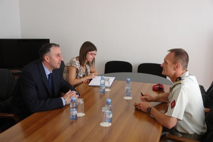 Oproštajna posjeta francuskog vojnog atašea pukovnika Dide