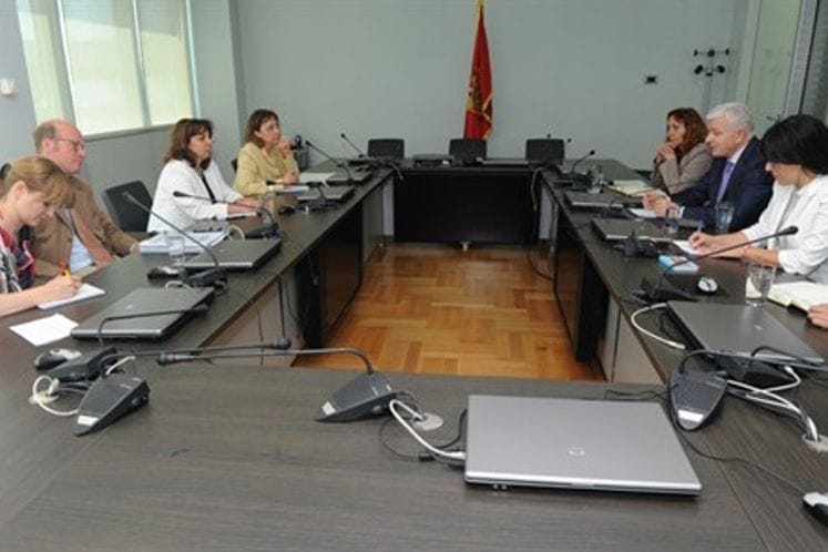 Susret potpredsjednika Vlade i ministra pravde Duška Markovića sa koizvjestiocima Monitoring komiteta Parlamentarne skupštine Savjeta Evrope