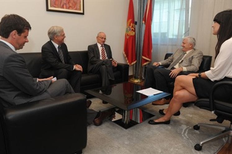 Susret potpredsjednika Vlade i ministra pravde Duška Markovića sa Mihaelom Hausnerom, bivšim državnim sekretarom Savezne Republike Njemačke