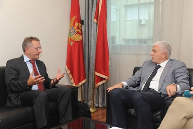 Potpredsjednk Vlade i ministar pravde Duško Marković primio zamjenika generalnog direktora Direktorata za zajmove Banke za razvoj Savjeta Evrope Stefanom Selenom