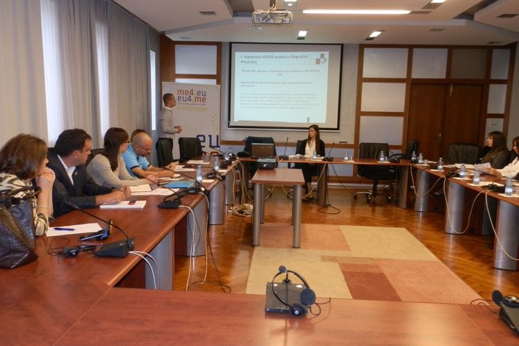 SAOPŠTENJE: Održana obuka na temu Zaštita finansijskih interesa EU u Republici Hrvatskoj – uspostavljanje i funkcionisanje AFCOS sistema