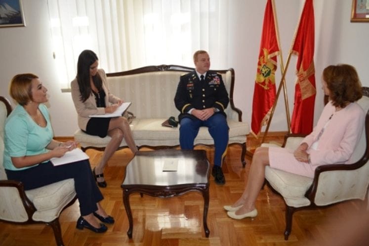 Ministar Pejanović-Đurišić sastala se novoimenovanim izaslanikom odbrane SAD