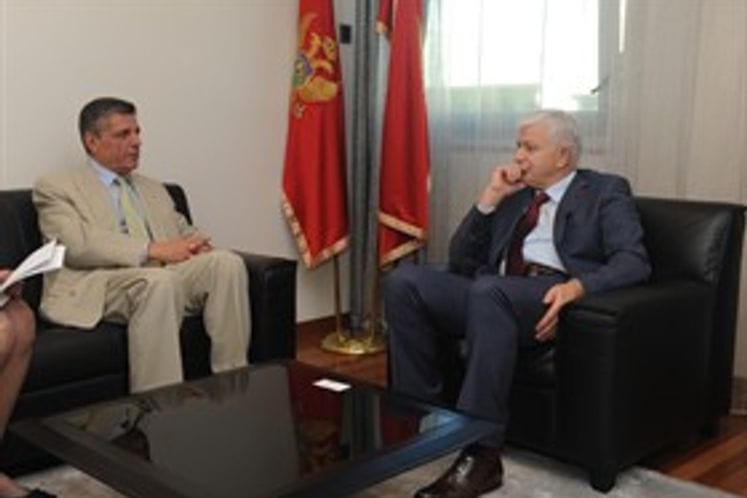 Potpredsjednik Vlade i ministar pravde Duško Marković primio ambasadora Grčke u Crnoj Gori Iliasa Fotopoulosa