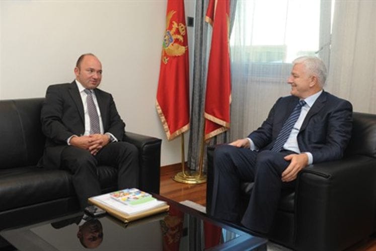 Potpredsjednik Vlade i ministar pravde Duško Marković primio u oprošajnu posjetu ambasadora Savezne Republike Austrije u Crnoj Gori Marina Pamera