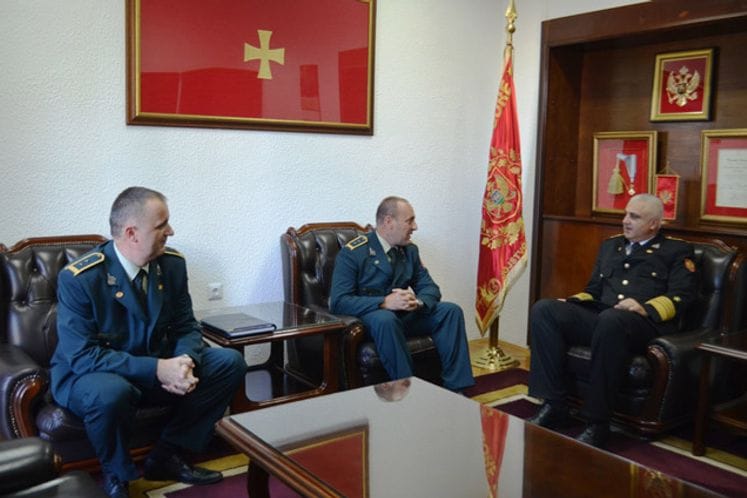 Admiral Samardžić primio potpukovnika Skupnjaka povodom upućivanja u NATO komandu za operacije (AOC) u Monsu