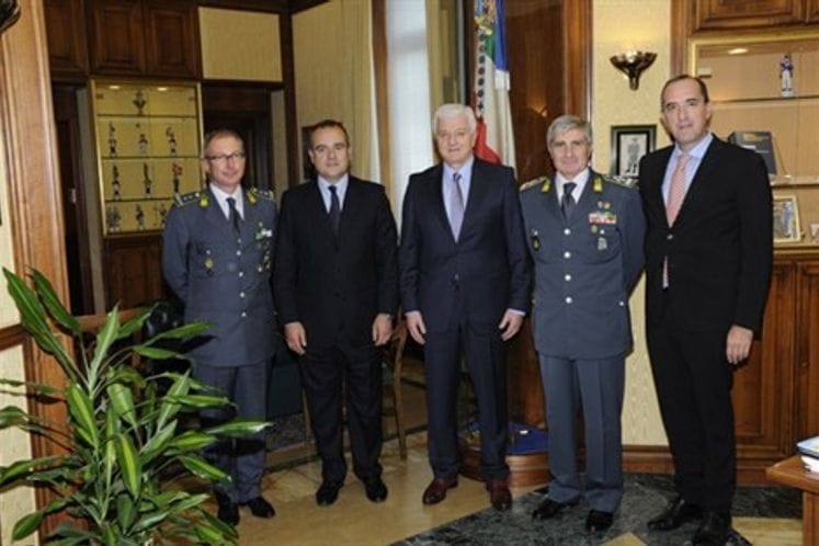 Susret potpredsjednika Vlade i ministra pravde Duška Markovića sa generalnim komandantom Finansijske policije Republike Italije Saveriom Kapolupom