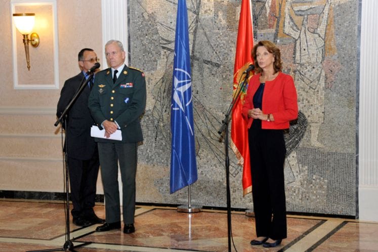 Konferencija za medije nakon sastanka ministra Pejanović-Đurišić i predsjedavajućeg NATO Vojnog komiteta generala Bartelsa