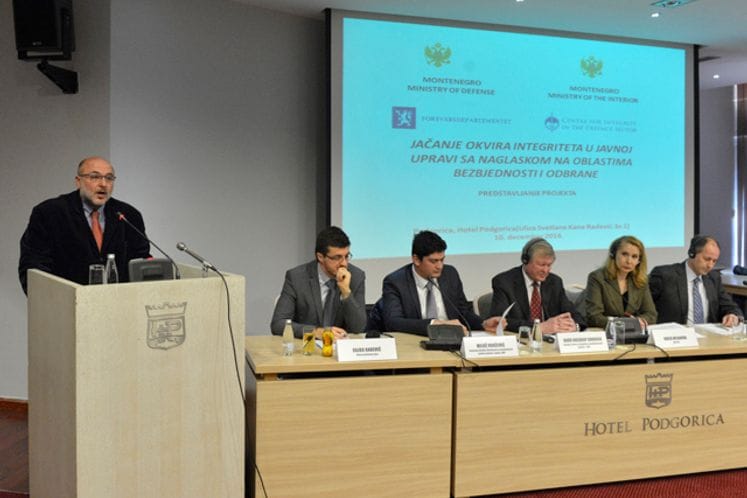 Kick off “Strengthening the integrity framework in the public administration with emphasis on security and defence areas” project