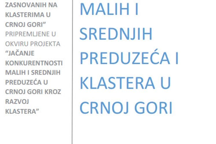 Brošura-Izvori finansiranja malih i srednjih preduzeća i klastera u Crnoj Gori