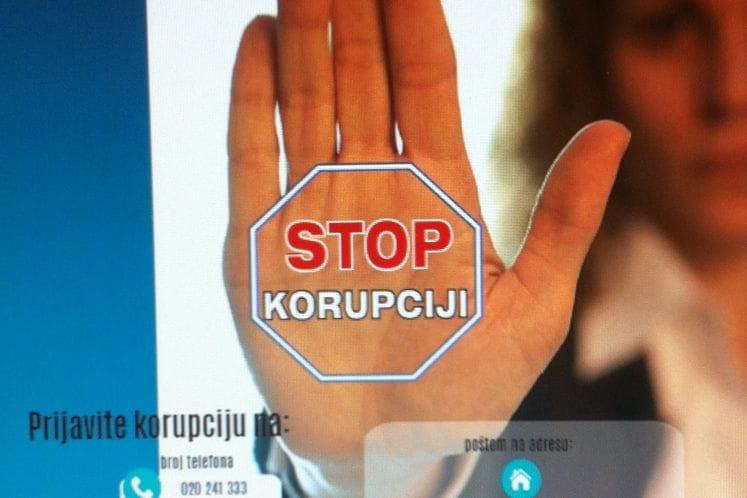 Flajer “Stop korupciji”