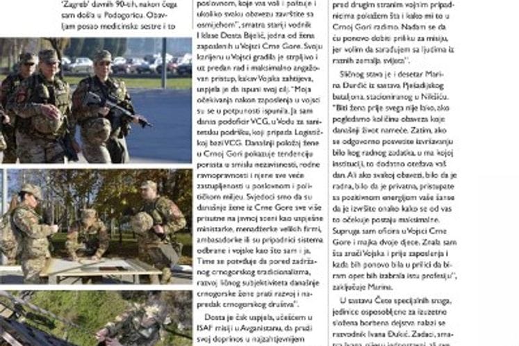 Žene u Vojsci Crne Gore – Časopis PARTNER br.56
