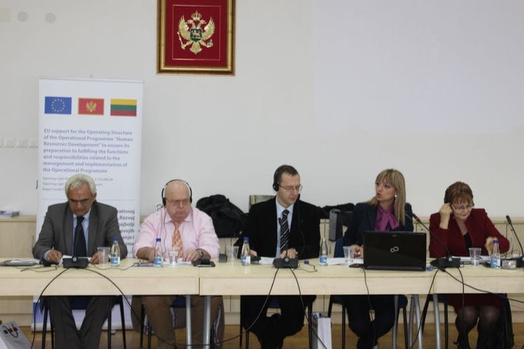 Konferencija povodom završetka twinning light projekta Podrška EU crnogorskoj Operativnoj strukturi za Operativni program „Razvoj ljudskih resursa”