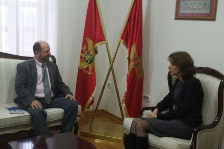 Ministar Pejanović-Đurišić sastala se sa Džonom Satonom iz Kancelarije Sekretara odbrane SAD