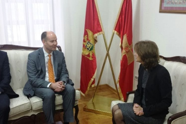 Ministar Pejanović-Đurišić sa predstavnikom Generalnog sekretara UN Peterom Dueom