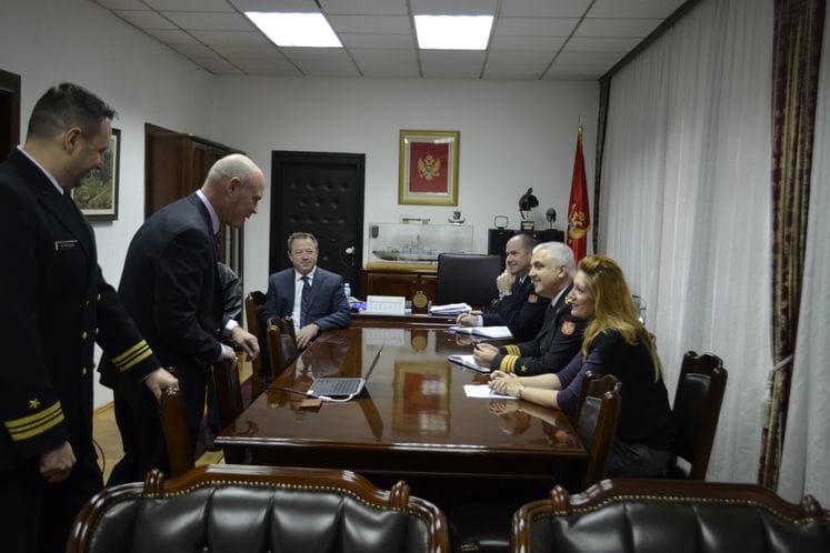 Načelnik Generalštaba VCG admiral Dragan Samardžić primio predstavnike firme „Raytheon Solapsys“